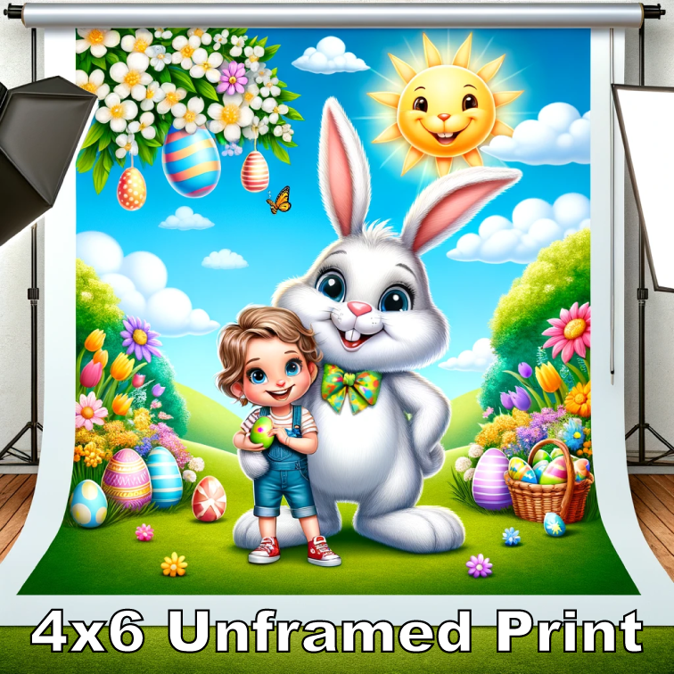 NBKF Easter Bunny - 4x6 Unframed Print - Including All Digital Files